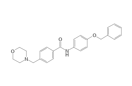 benzamide, 4-(4-morpholinylmethyl)-N-[4-(phenylmethoxy)phenyl]-