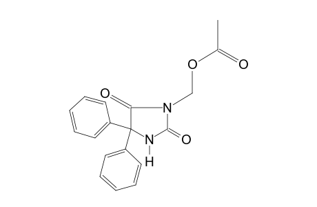 5,5-Diphenyl-3-(hydroxymethyl)hydantoin, acetate (ester)