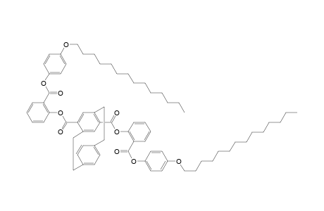 bis{[4'-(Tetradecyloxy)-phenoxycarbonyl]phenyl} tricyclo[8.2.2.2(4,7)]hexadeca-4,6,10,12,13,15-hexaene-5,15-dicarboxylate