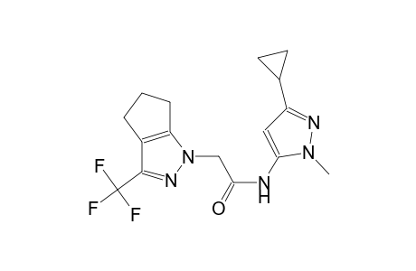 N-(3-cyclopropyl-1-methyl-1H-pyrazol-5-yl)-2-(3-(trifluoromethyl)-5,6-dihydrocyclopenta[c]pyrazol-1(4H)-yl)acetamide