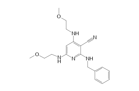 2-(benzylamino)-4,6-bis[(2-methoxyethyl)amino]nicotinonitrile