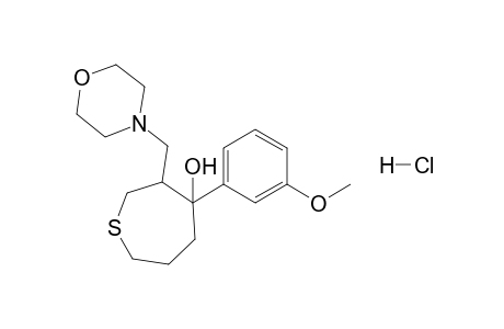 4-(3'-Methoxyphenyl)-3-(morpholinomethyl)-thiepan-4-ol - hydrochloride