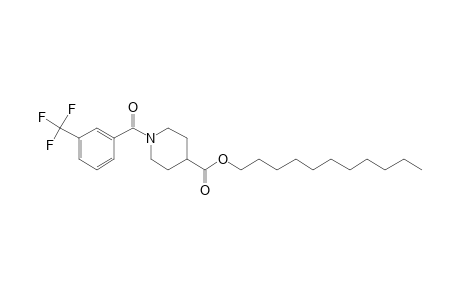 Isonipecotic acid, N-(3-trifluoromethylbenzoyl)-, undecyl ester