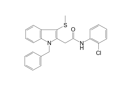 2-(1-benzyl-3-methylsulfanyl-indol-2-yl)-N-(2-chlorophenyl)acetamide
