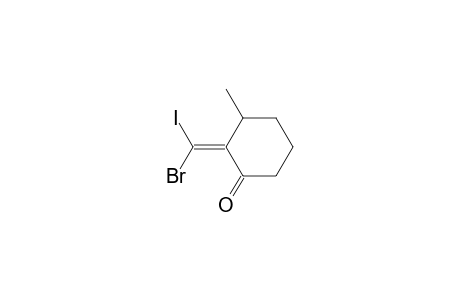 (2E)-2-[bromanyl(iodanyl)methylidene]-3-methyl-cyclohexan-1-one