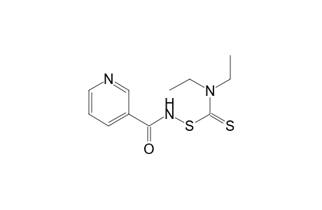 N-(3-Pyridylcarbonyl)diethylamino(thioxo)methanesulfenamide