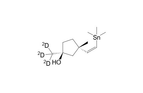 (1S*,3S*)-3-Methyl-1-(trideuteriomethyl)-3-[(Z)-2'-(trimethylstannyl)vinyl]-cyclopentan-1-ol