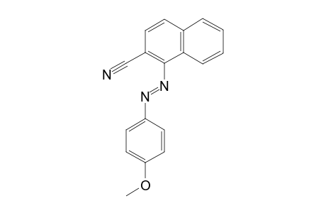 1-[(p-methoxyphenyl)azo]-2-naphthonitrile