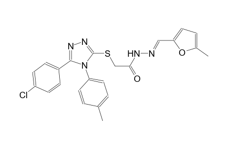 acetic acid, [[5-(4-chlorophenyl)-4-(4-methylphenyl)-4H-1,2,4-triazol-3-yl]thio]-, 2-[(E)-(5-methyl-2-furanyl)methylidene]hydrazide