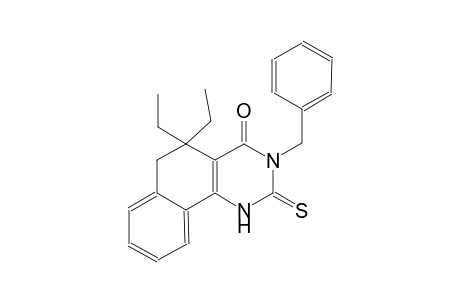 3-benzyl-5,5-diethyl-2-thioxo-2,3,5,6-tetrahydrobenzo[h]quinazolin-4(1H)-one