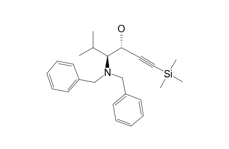 (3R,4S)-4-(DIBENZYLAMINO)-5-METHYL-1-(TRIMETHYLSILYL)-HEX-1-YN-3-OL