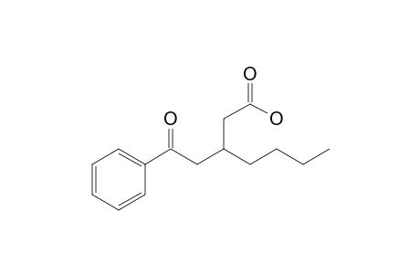 3-(Benzoylmethyl)heptanoic acid