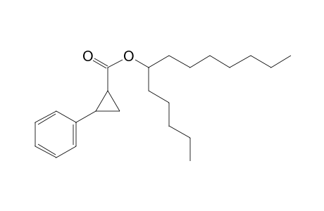 Cyclopropanecarboxylic acid, trans-2-phenyl-, tridec-6-yl ester