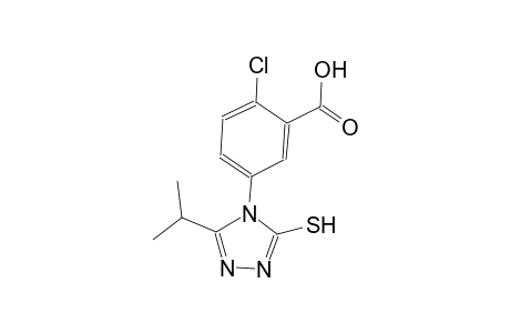 benzoic acid, 2-chloro-5-[3-mercapto-5-(1-methylethyl)-4H-1,2,4-triazol-4-yl]-