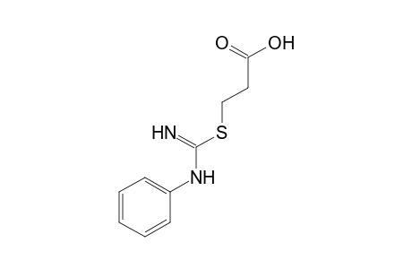 3-[(N-phenylamidino)thio]propionic acid