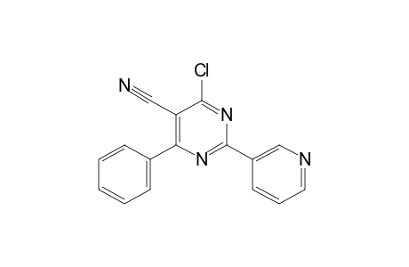 4-CHLORO-6-PHENYL-2-(3-PYRIDYL)-5-PYRIMIDINECARBONITRILE