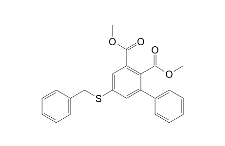 3-phenyl-5-(phenylmethylthio)benzene-1,2-dicarboxylic acid dimethyl ester