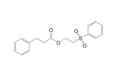 2-(Phenylsulfonyl)ethyl 3-phenylpropanoate