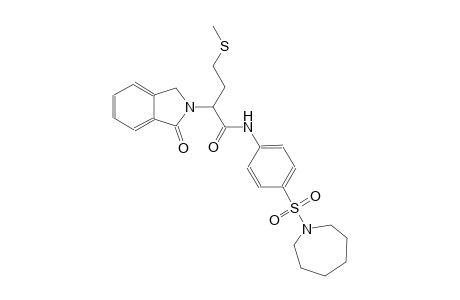 1H-isoindole-2-acetamide, N-[4-[(hexahydro-1H-azepin-1-yl)sulfonyl]phenyl]-2,3-dihydro-alpha-[2-(methylthio)ethyl]-1-oxo-, (alpha~2~S)-