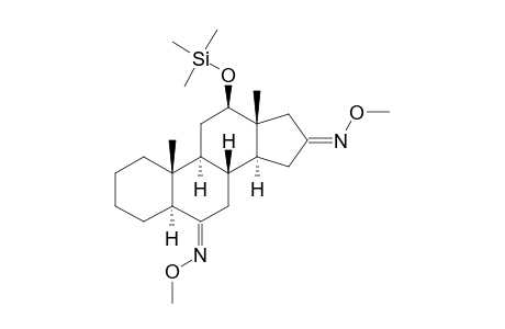 12.BETA.-[(TRIMETHYLSILYL)OXY]-5.ALPHA.-ANDROSTAN-6,16-DIONE(6,16-DI-O-METHYLOXIME)