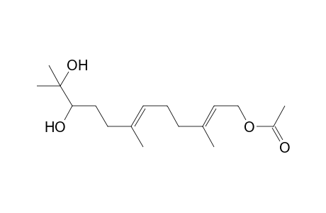 (2E,6E)-10,11-Dihydroxy-3,7,11-trimethyl-2,6-dodecadienyl acetate