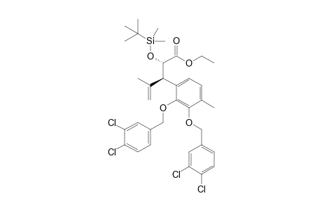 Ethyl (2S,3R)-3-[2,3-Bis(3,4-dichlorobenzyloxy)-4-methylphenyl]-2-(tert-butyldimethylsilyloxy)-4-methylpent-4-enoate