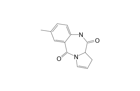 7-METHYL-5,10,11,11A-TETRAHYDROPYRROLO-[2,1-C]-[1,4]-BENZODIAZEPIN-5,11-DIONE