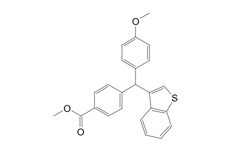 methyl 4-(benzo[b]thiophen-3-yl(4-methoxyphenyl)methyl)benzoate