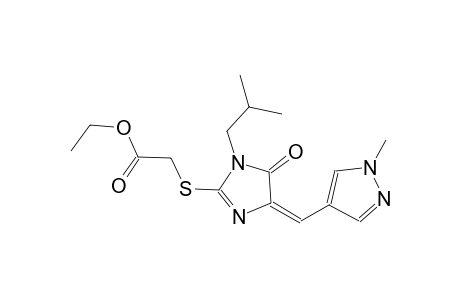 ethyl ({(4E)-1-isobutyl-4-[(1-methyl-1H-pyrazol-4-yl)methylene]-5-oxo-4,5-dihydro-1H-imidazol-2-yl}sulfanyl)acetate