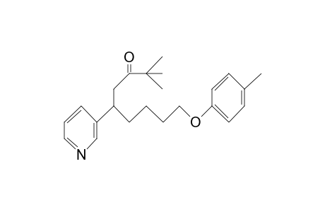 3-Nonanone, 2,2-dimethyl-9-(4-methylphenoxy)-5-(3-pyridinyl)-