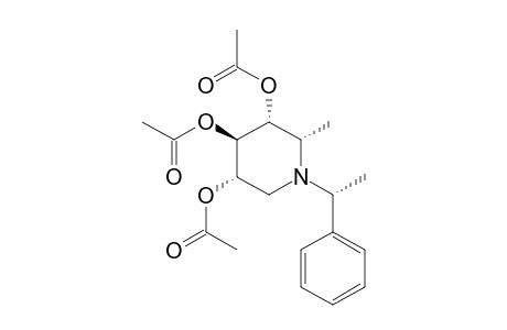 (1R,2S,3R,4R,5S)-(+)-3,4,5-Triacetoxy-2-methyl-1-(1-phenylethyl)piperidine