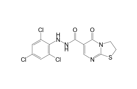 2,3-dihydro-5-oxo-5H-thiazolo[3,2-a]pyrimidine-6-carboxylic acid, 2-(2,4,6-trichlorophenyl)hydrazide