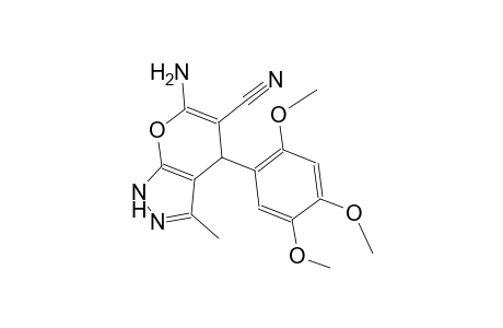 6-Amino-3-methyl-4-(2,4,5-trimethoxyphenyl)-1,4-dihydropyrano[2,3-c]pyrazole-5-carbonitrile