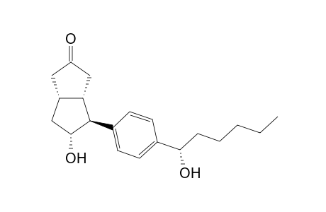 (3aS,4S,5R,6aR)-5-Hydroxy-4-[4-((S)-1-hydroxy-hexyl)-phenyl]-hexahydro-pentalen-2-one