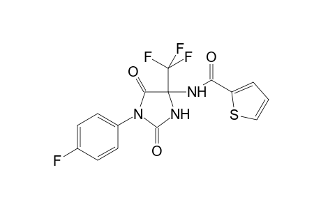 N-[1-(4-fluorophenyl)-2,5-dioxo-4-(trifluoromethyl)-4-imidazolidinyl]-2-thiophenecarboxamide