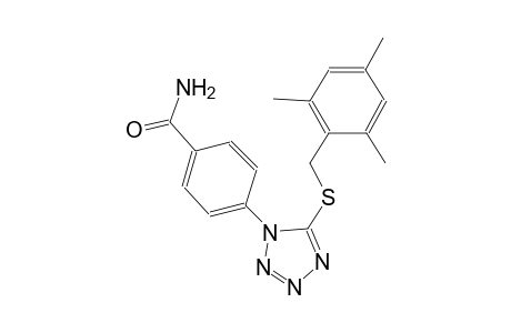 4-(5-[(Mesitylmethyl)sulfanyl]-1H-tetraazol-1-yl)benzamide