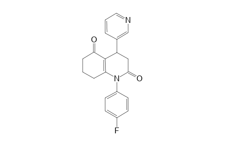 1-(4-fluorophenyl)-4-(3-pyridinyl)-4,6,7,8-tetrahydro-3H-quinoline-2,5-dione