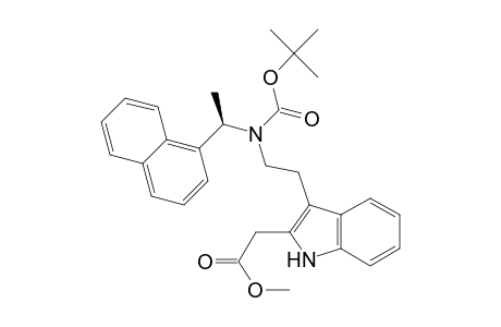 2-[(Methoxycarbonyl)methyl]-3-[2-[N-(tert-butoxycarbonyl)-N-[1(R)-(1-naphthyl)ethyl]amino]ethyl]indole