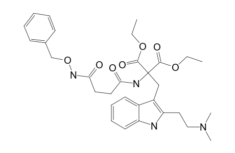 DIETHYL-2-[4-[(BENZYLOXY)-AMINO]-4-OXOBUTANOYL]-AMINO]-2-[2-(DIMETHYLAMINOETHYL)-1H-INDOL-2-YL-METHYL]]-MALONATE