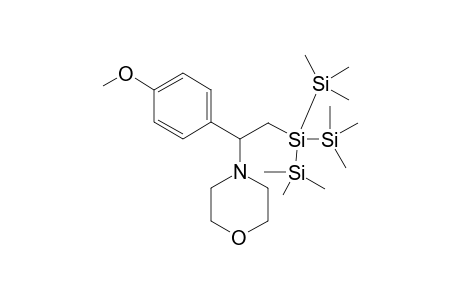 4-(2-(1,1,1,3,3,3-hexamethyl-2-(trimethylsilyl)trisilan-2-yl)-1-(4-methoxyphenyl)ethyl)morpholine