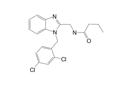 Butanamide, N-[[1-[(2,4-dichlorophenyl)methyl]-1H-1,3-benzimidazol-2-yl]methyl]-