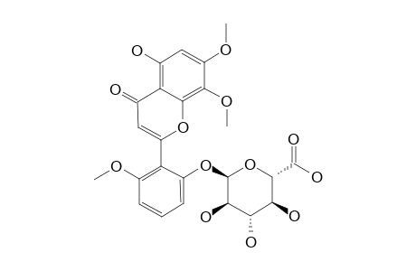 5,2'-Dihydroxy-7,8,6'-trimethoxyflavone 2'-o-.beta.,D-glucuronopyranoside