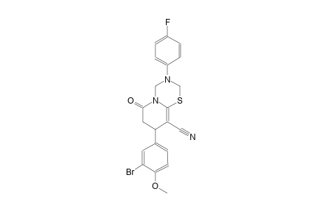 2H,6H-pyrido[2,1-b][1,3,5]thiadiazine-9-carbonitrile, 8-(3-bromo-4-methoxyphenyl)-3-(4-fluorophenyl)-3,4,7,8-tetrahydro-6-oxo-