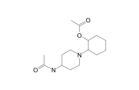 2-(4-Amino-1-piperidinyl)cyclohexanol, N,o-bis(acetyl)-