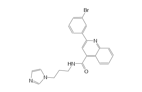 2-(3-bromophenyl)-N-[3-(1H-imidazol-1-yl)propyl]-4-quinolinecarboxamide