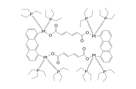 CYCLOBIS-[[1,8-BIS-[TRANS-[PT-[PET3-(2)]]-ANTHRACENE]]-[TRANS,TRANS-OOC-[CH-(4)]-COO]]