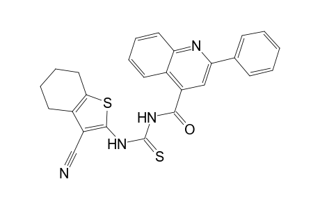 N-(3-cyano-4,5,6,7-tetrahydro-1-benzothien-2-yl)-N'-[(2-phenyl-4-quinolinyl)carbonyl]thiourea