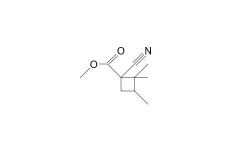 1-Cyano-2,2,3-trimethyl-cyclobutan-carbonsaeure-methylester, (#12A)