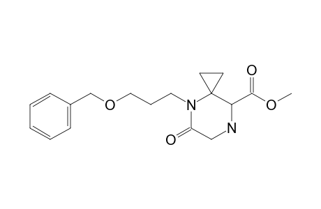 Methyl 4-(3'-benzyloxypropyl)-5-oxo-4,7-diazaspiro[2.5]octane-8-carboxylate