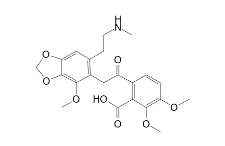 Narceine-M (N-demethyl-) MS2